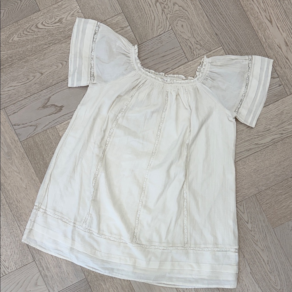 Aerie Cream Peasant Dress Size M